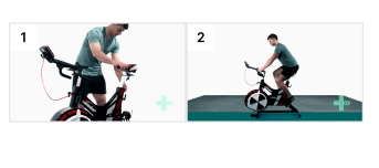 Fietsen op de hometrainer, oefening bij knieartrose - Praktijk 3290 Diest