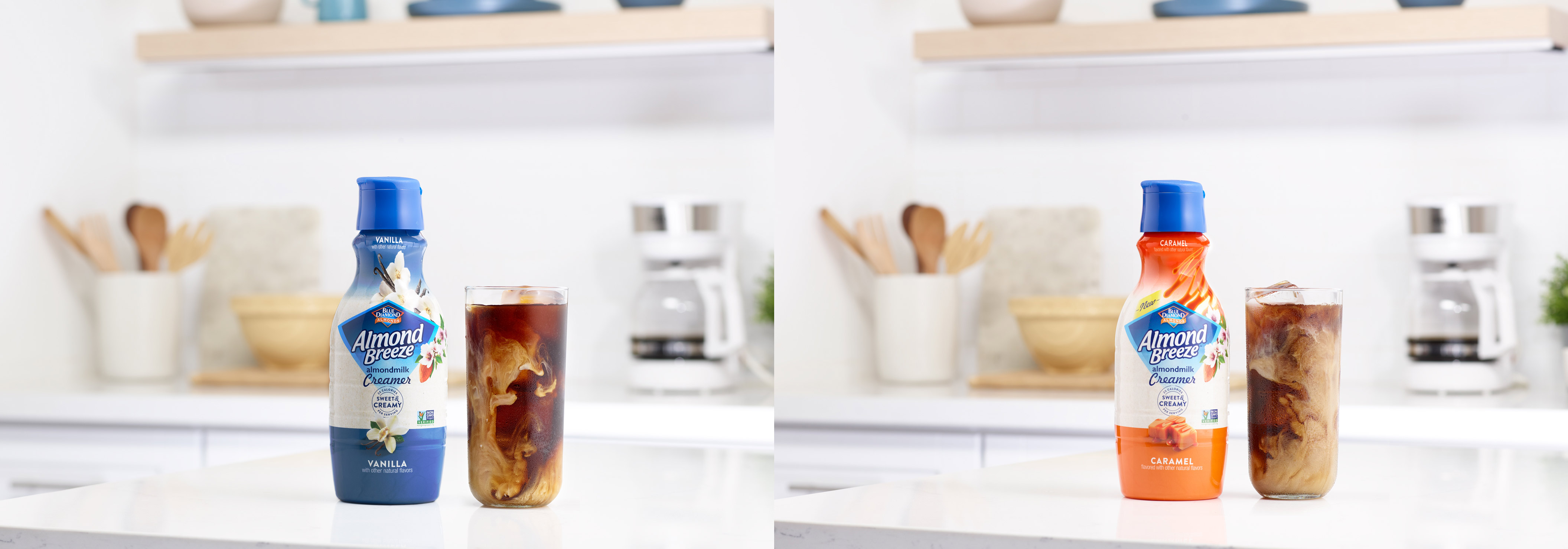 Coffee Creamer in kitchen with cold brew