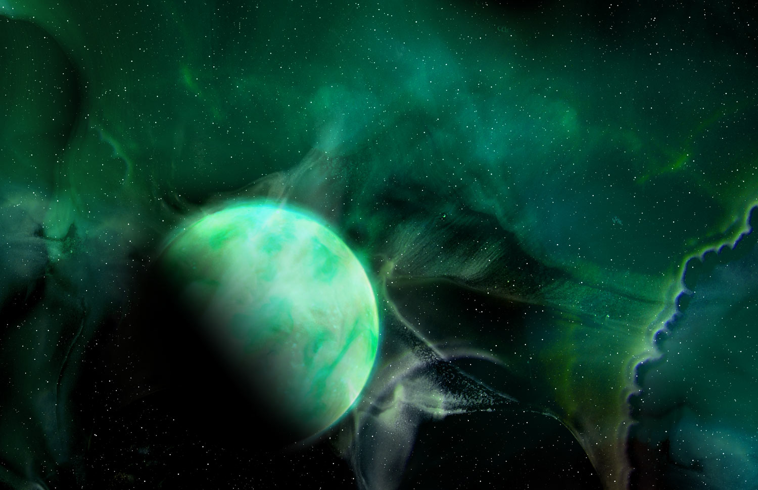 Liquid galaxy from LA photographer Vijey Mohan