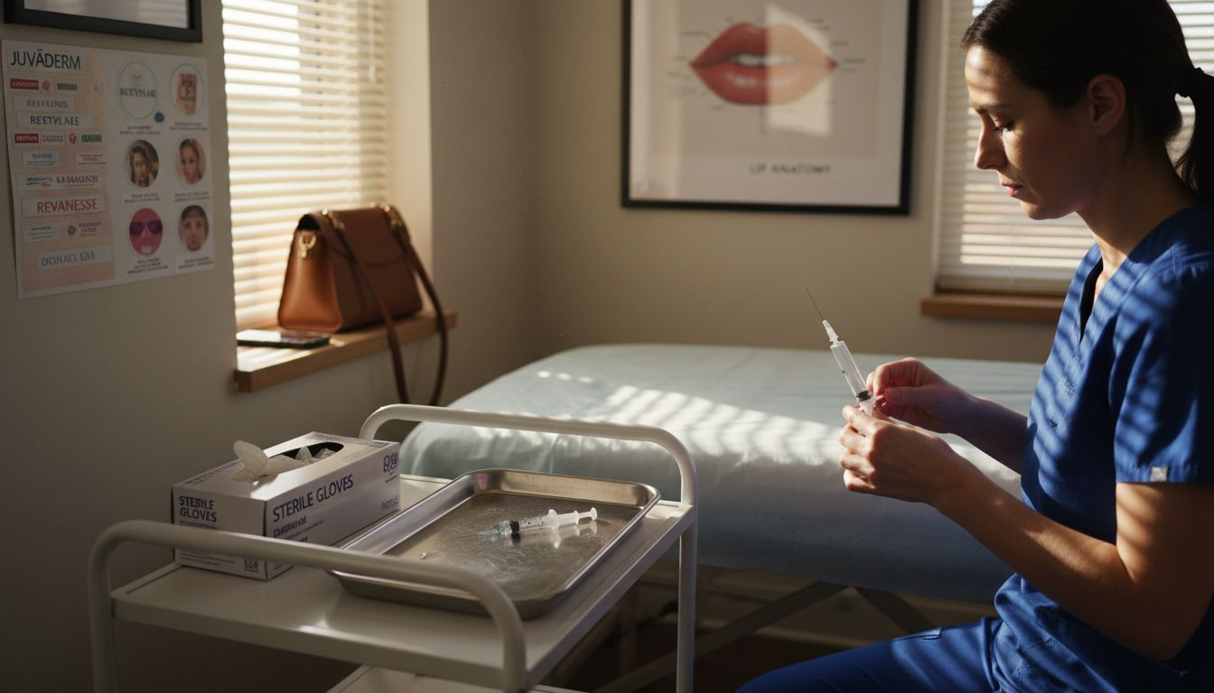 Injector prepping Juvederm filler syringe