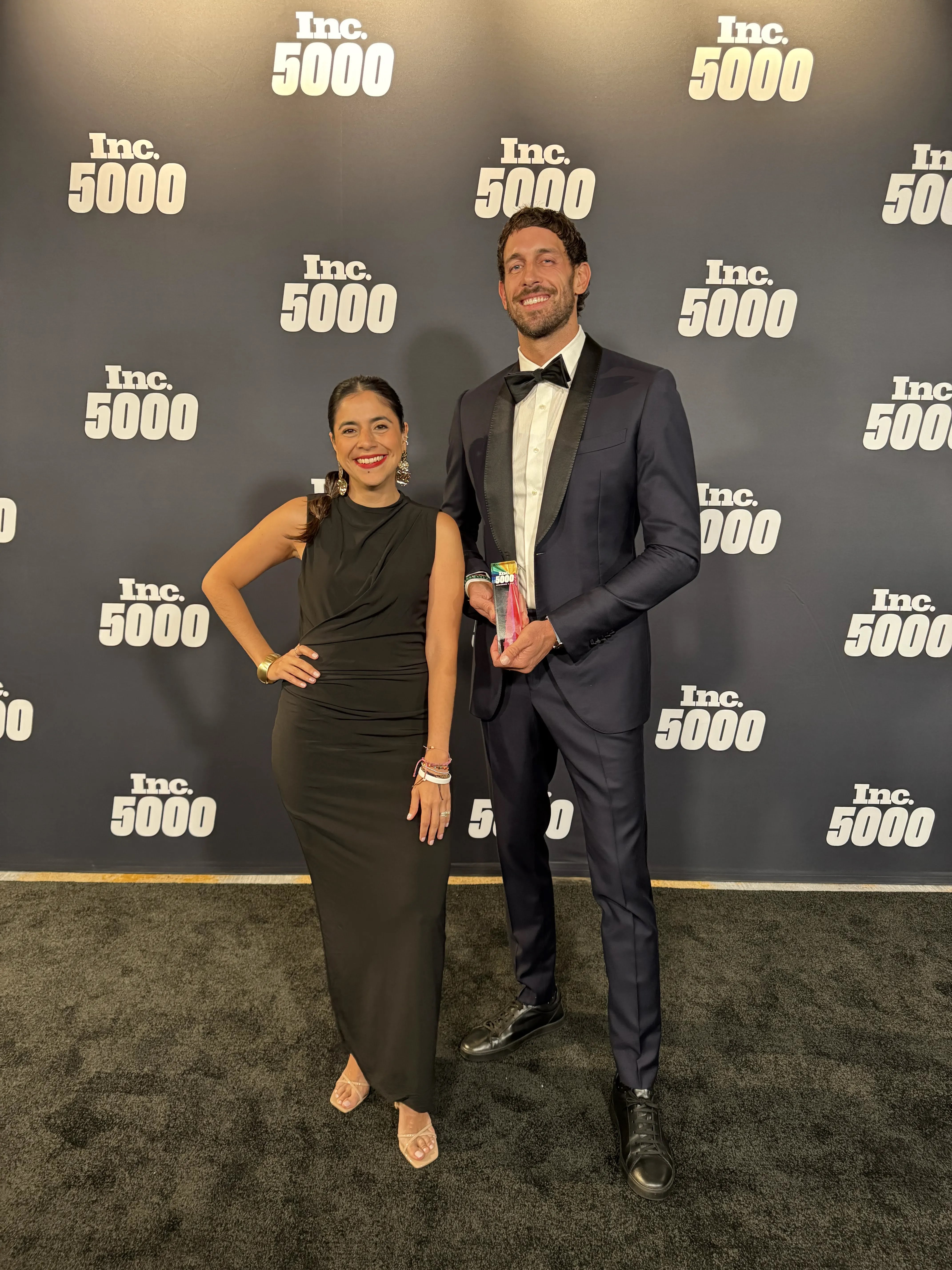 The GoFasti team holding the Inc. 5000 award at the 2026 Inc. 5000 Gala in Dallas