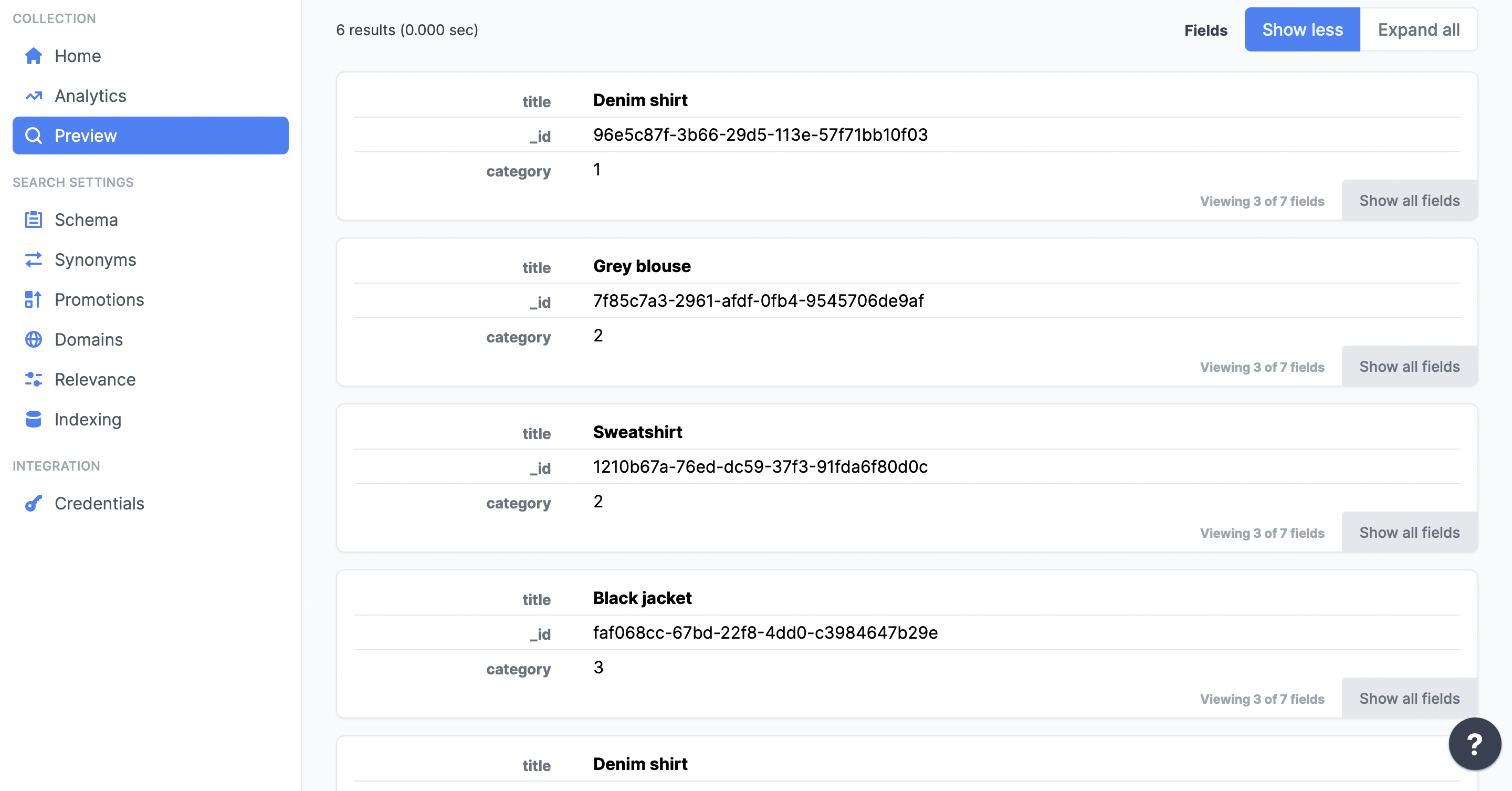 Indexed Records