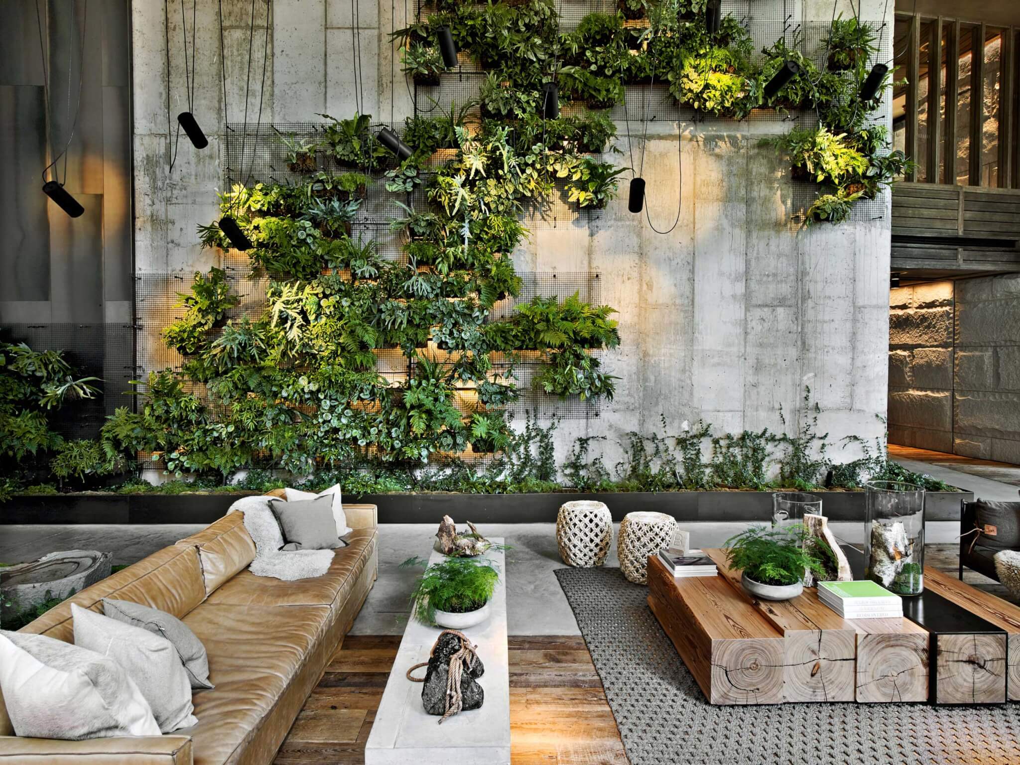 interior of 1 hotel brooklyn