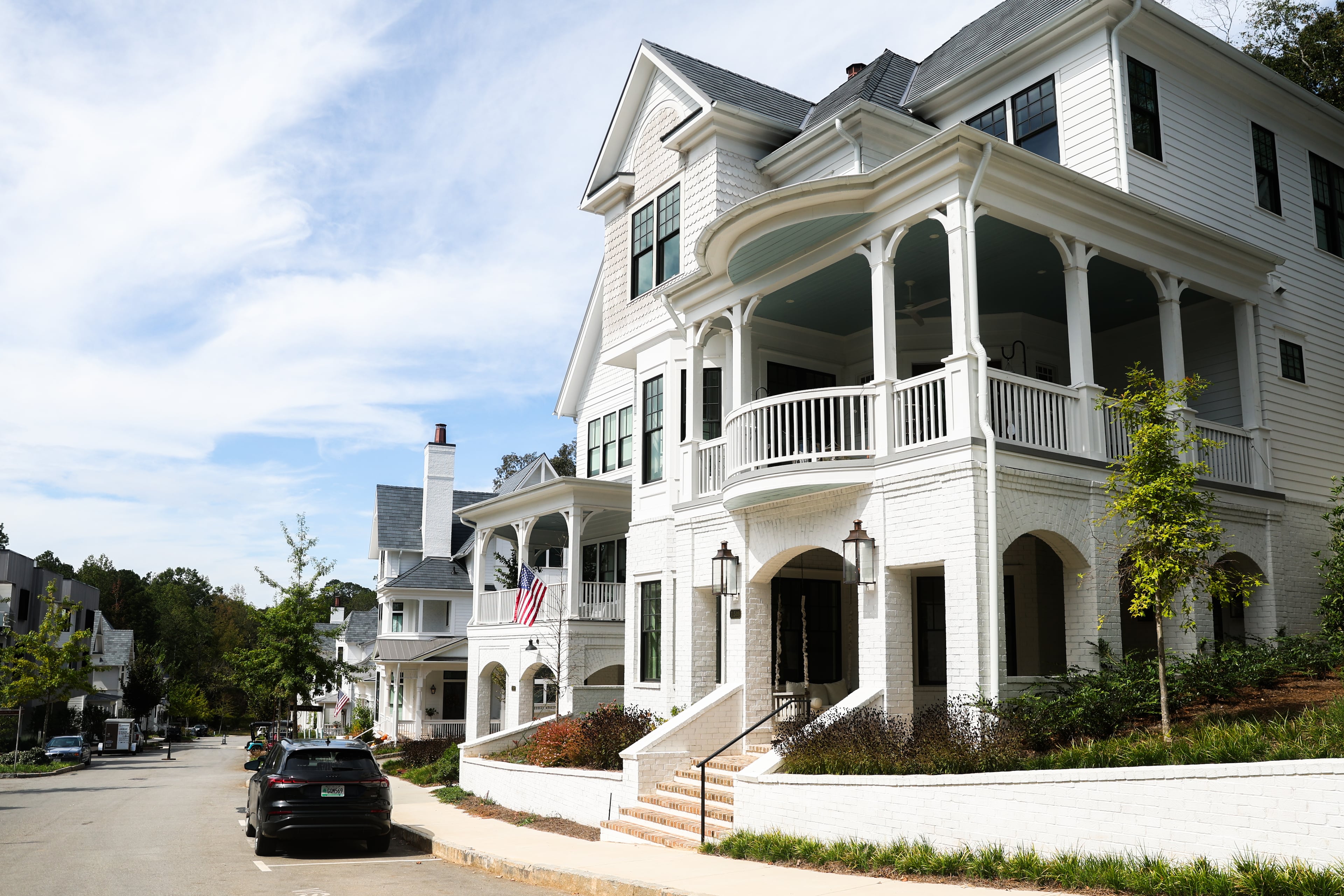 The sun shines down on the Serenbe neighborhood in Chattahoochee Hills on Friday, Oct. 3, 2025. Steve Nygren outlines 12 principles of biophilic communities in his new book “Start in Your Own Backyard.” (Abbey Cutrer/AJC)