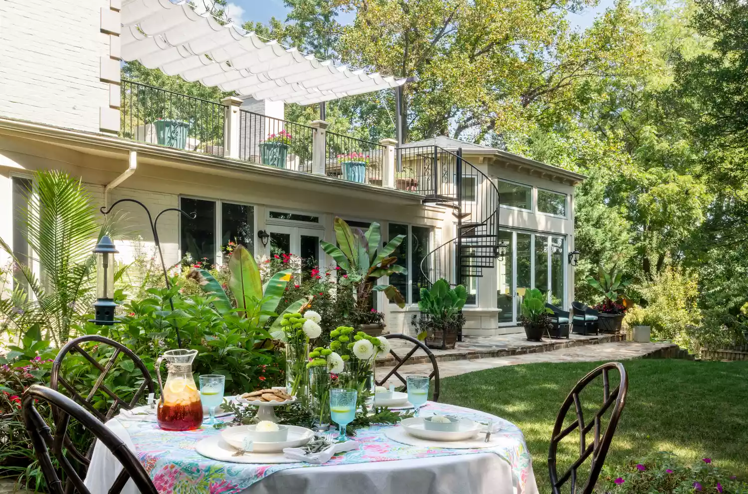 Fabric Awning Backyard Shade