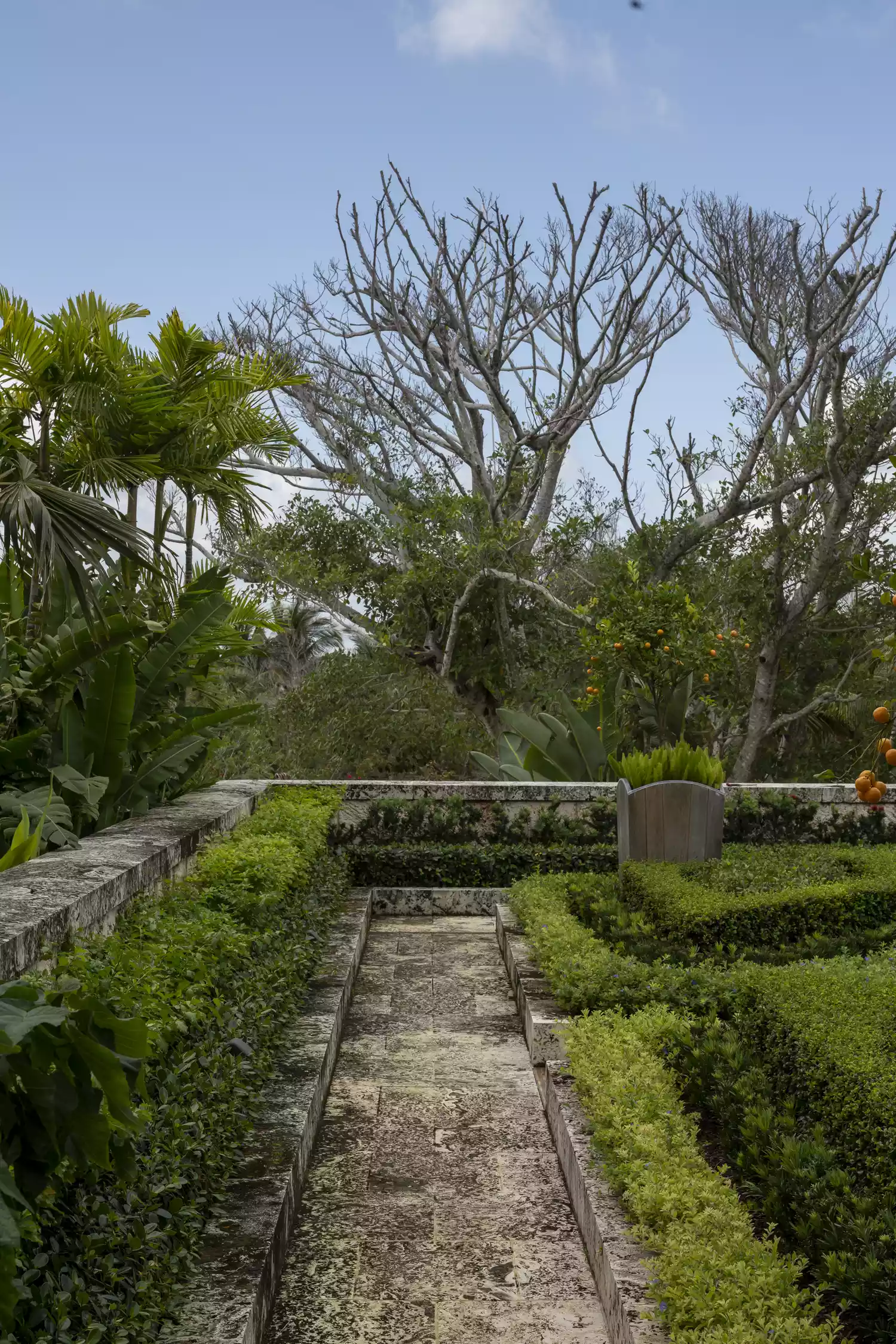 rustic garden walkway