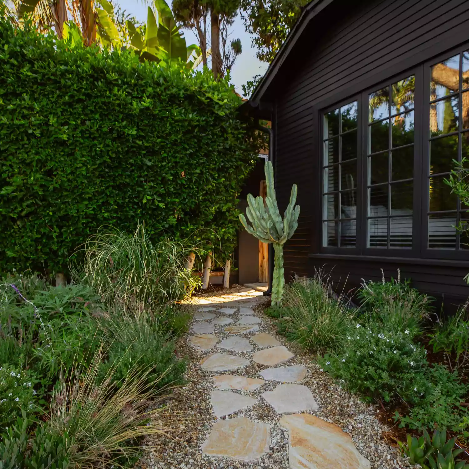 Organic Flagstone Garden Path
