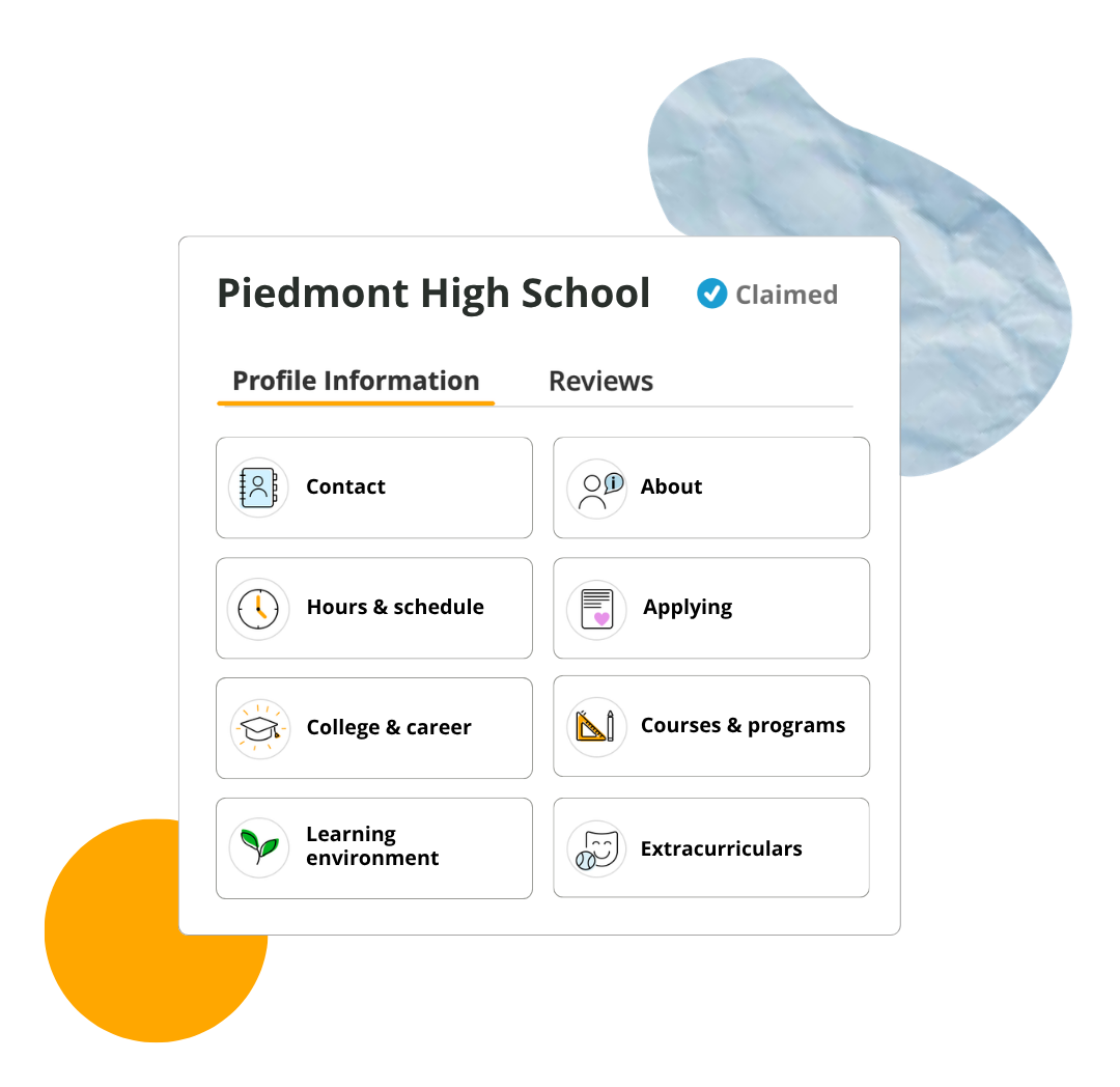 Claimed school profile dashboard