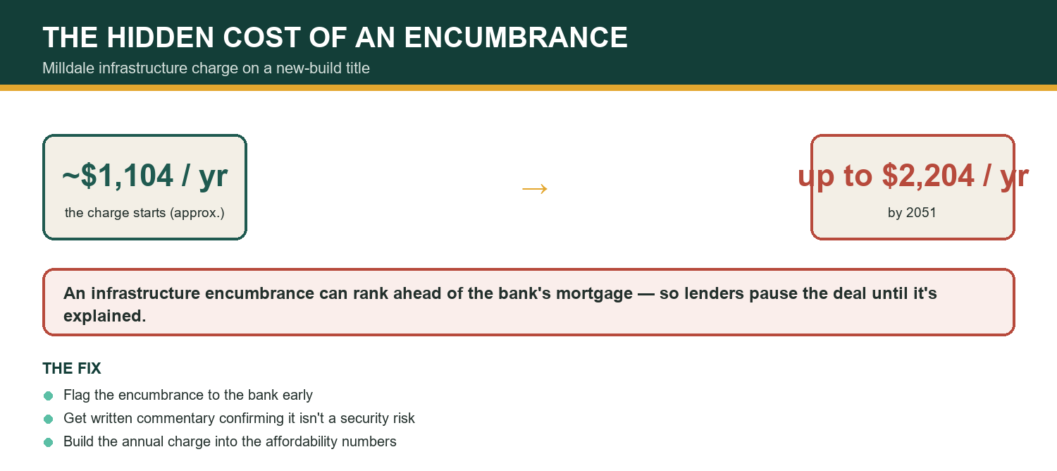 How the Milldale encumbrance cost rises