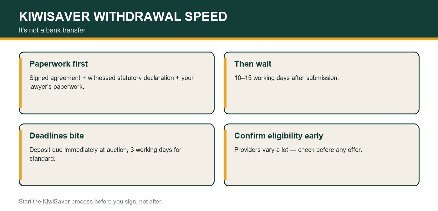 How KiwiSaver withdrawal speed works