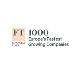 Financial Times logo with text '1000 Europe's Fastest Growing Companies'.