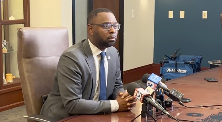 Memphis Mayor Paul Young speaks at City Hall following Trump's visit
