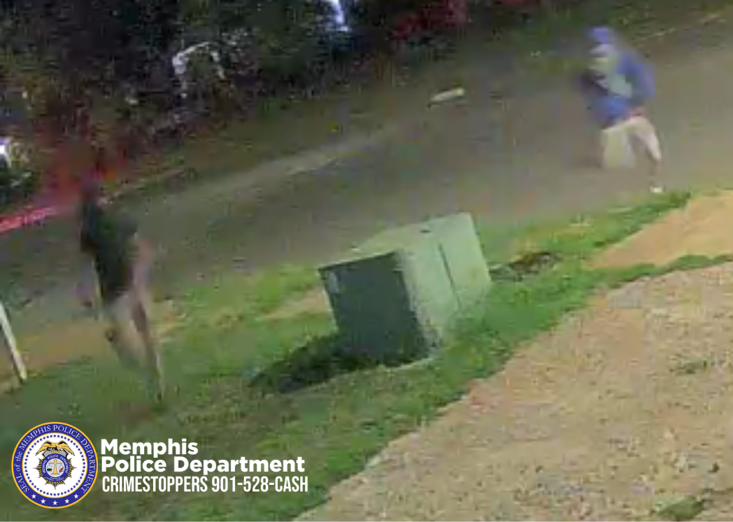 MPD surveillance image of two unidentified suspects sought in the October 11 North Graham Street homicide.