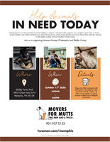 Official Movers for Mutts Paws on the Move event graphic