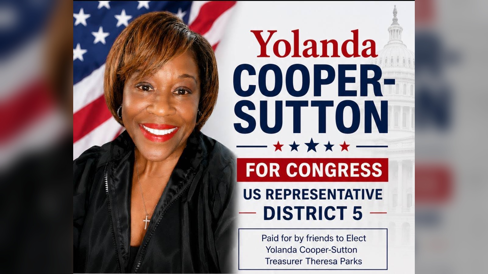 Memphis City Councilwoman Yolanda Cooper-Sutton. Campaign photograph, cropped to a portrait.