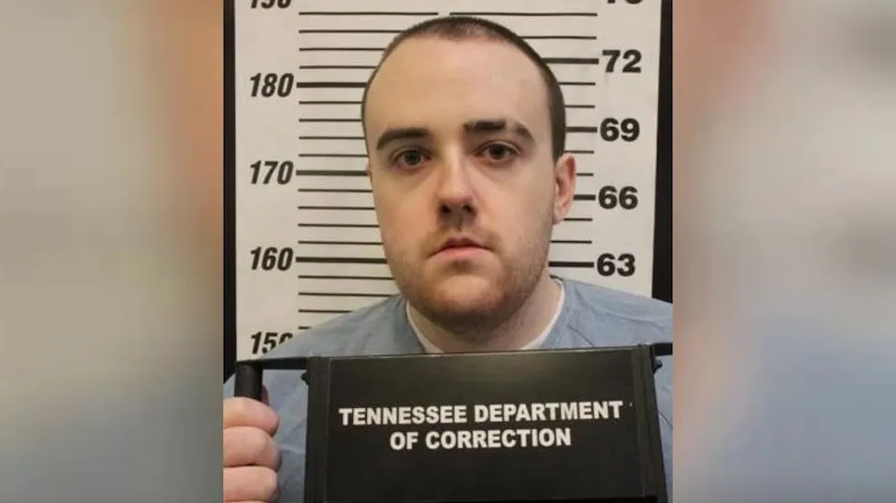 Jacob Allen Morley, escaped inmate. Official Tennessee Department of Correction booking photo.