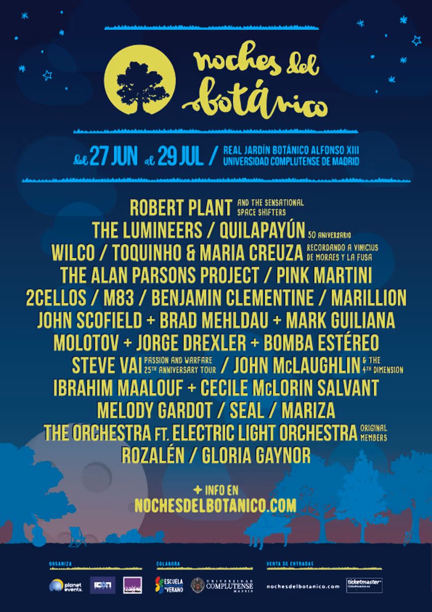 Cartel Noches de Botánico 2016