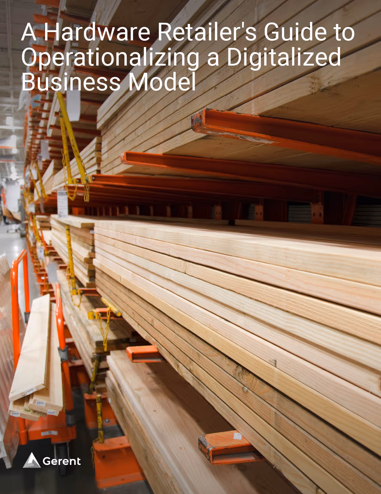 hardware retailer lumber stacked on a shelf