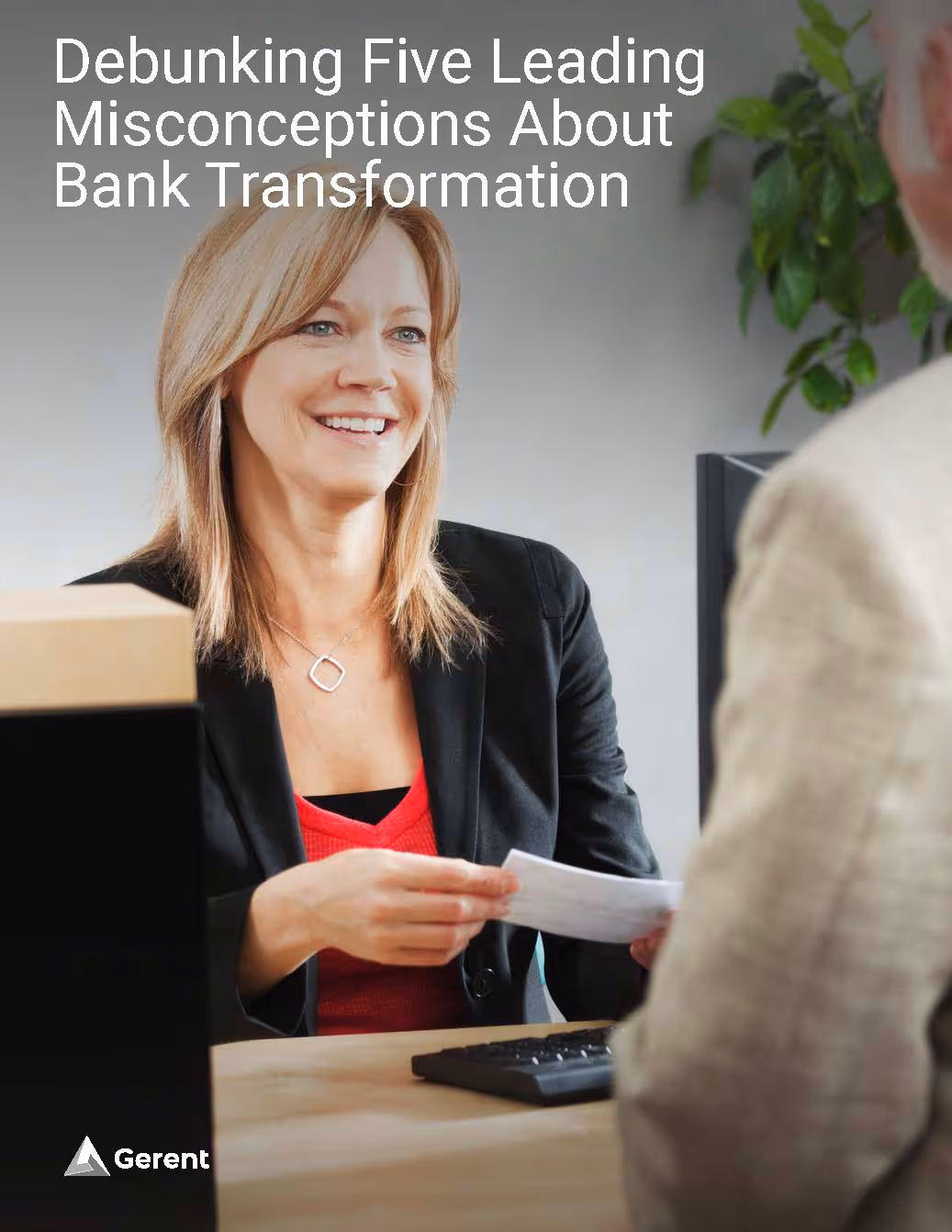 Female banking professional