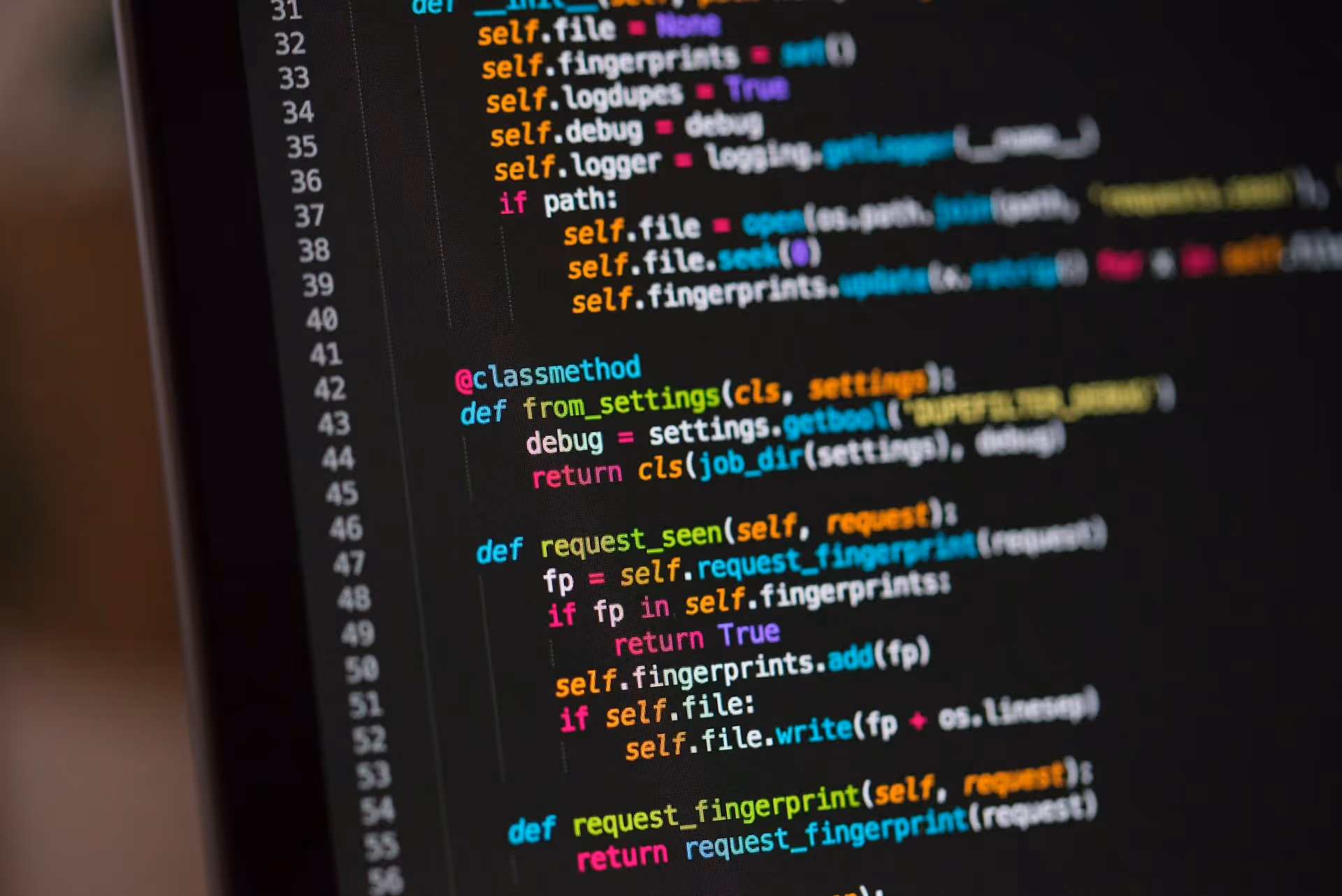 a computer screen with a bunch of code on it
