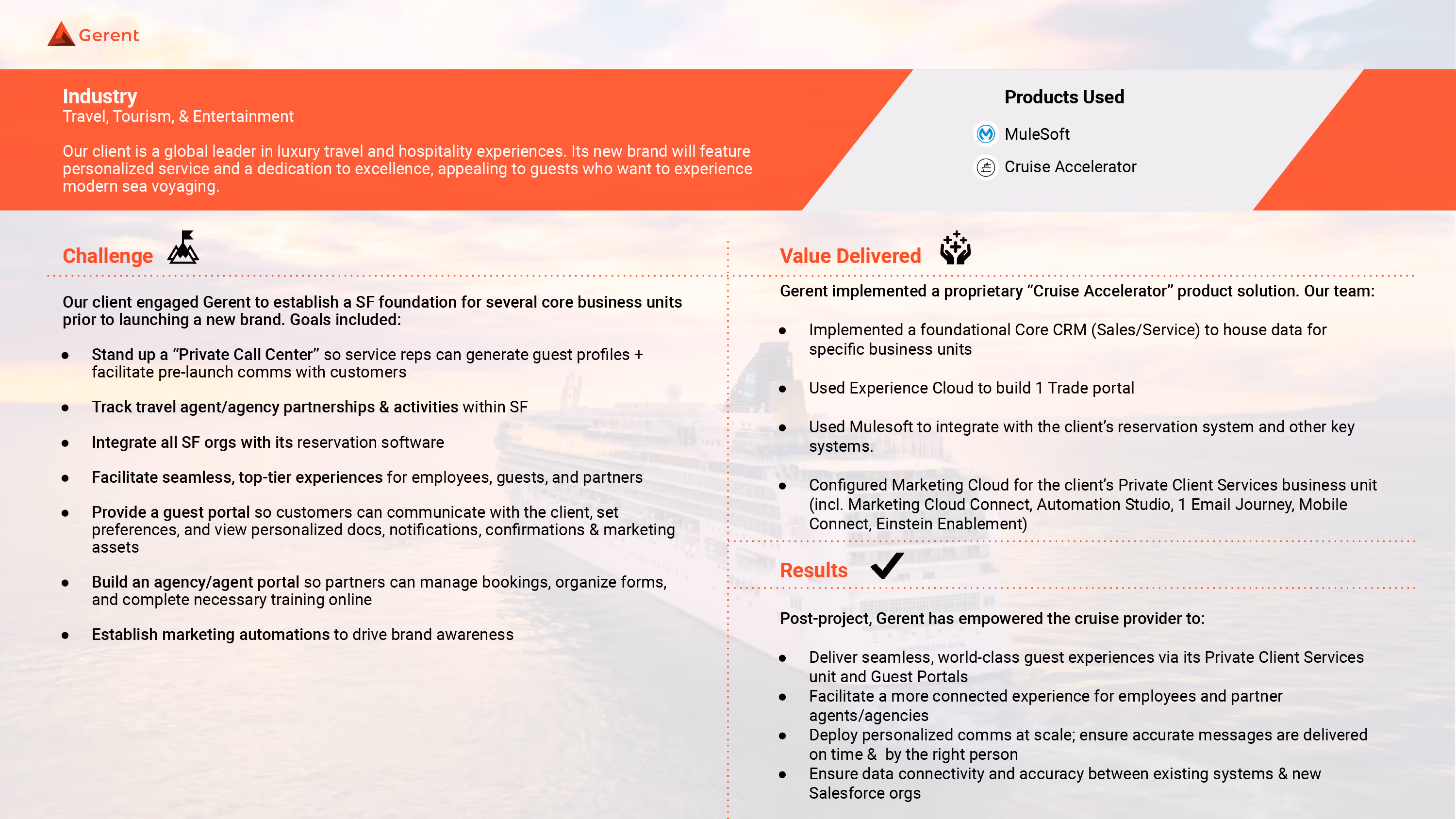 Luxury Cruise Provider - Travel, Tourism & Entretainment Cover