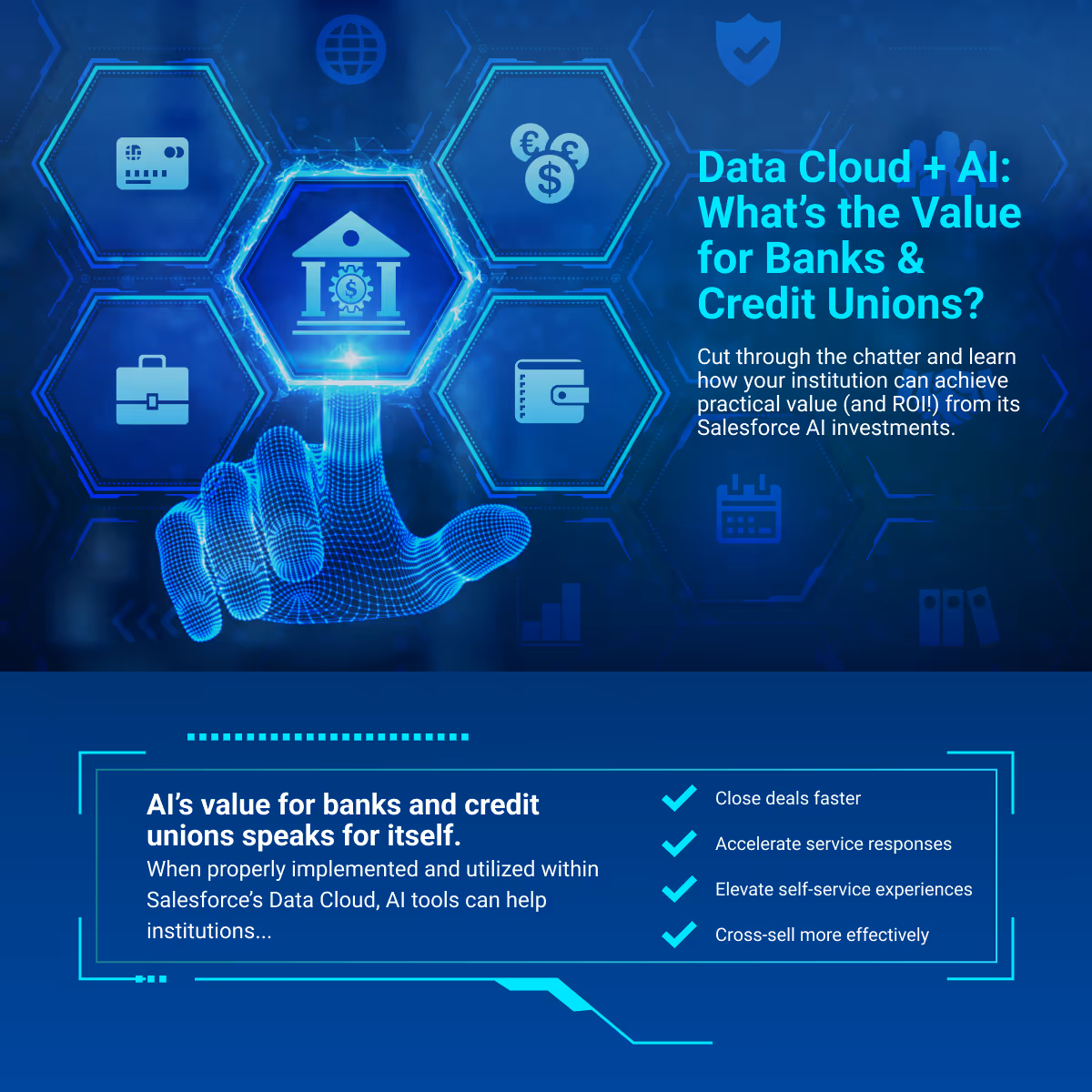Data Cloud + AI: What’s the Value for Banks & Credit Unions? Cover