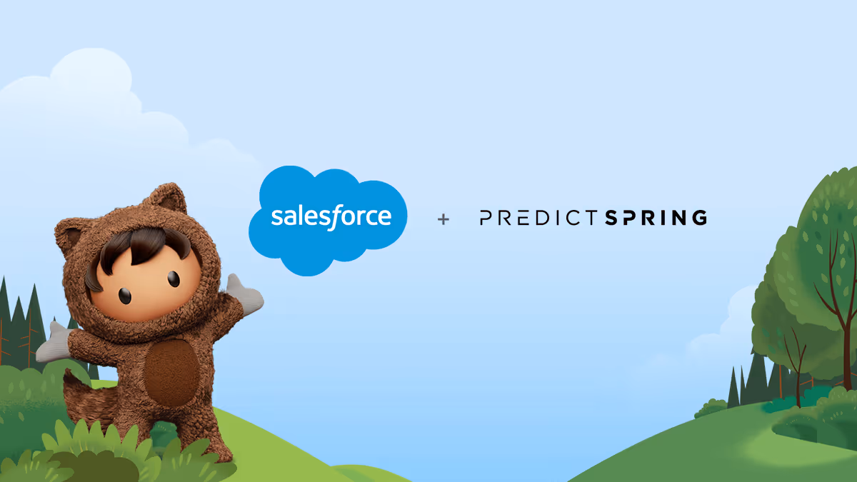 Salesforce Signs Definitive Agreement to Acquire PredictSpring