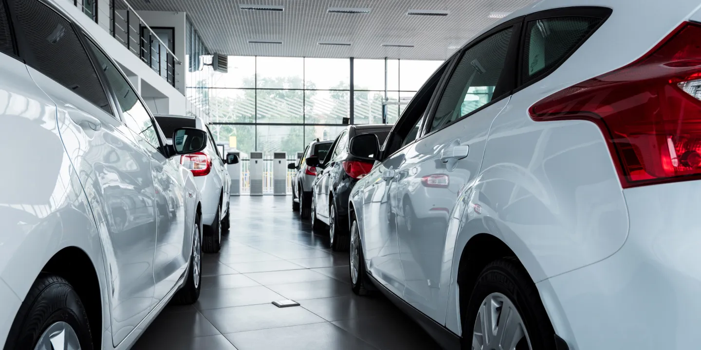 two white cars