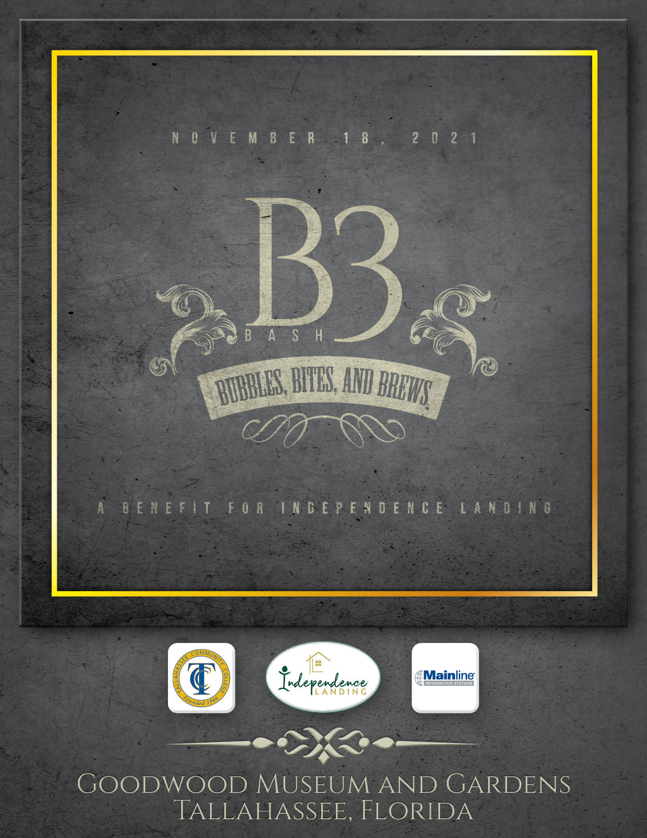 B3 Event branded program cover