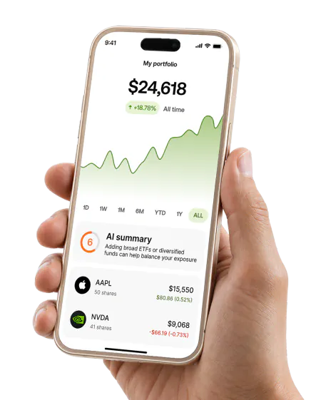 CUSP Wealth app showing a portfolio