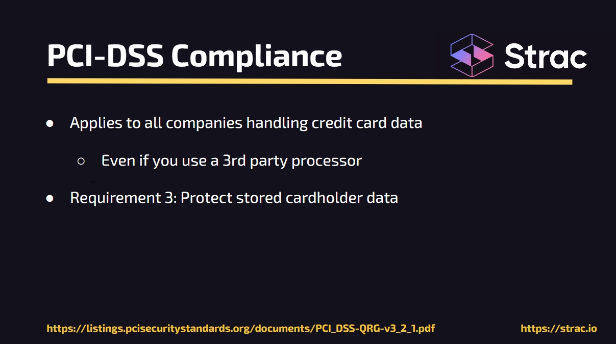 Strac PCI-DSS Compliance