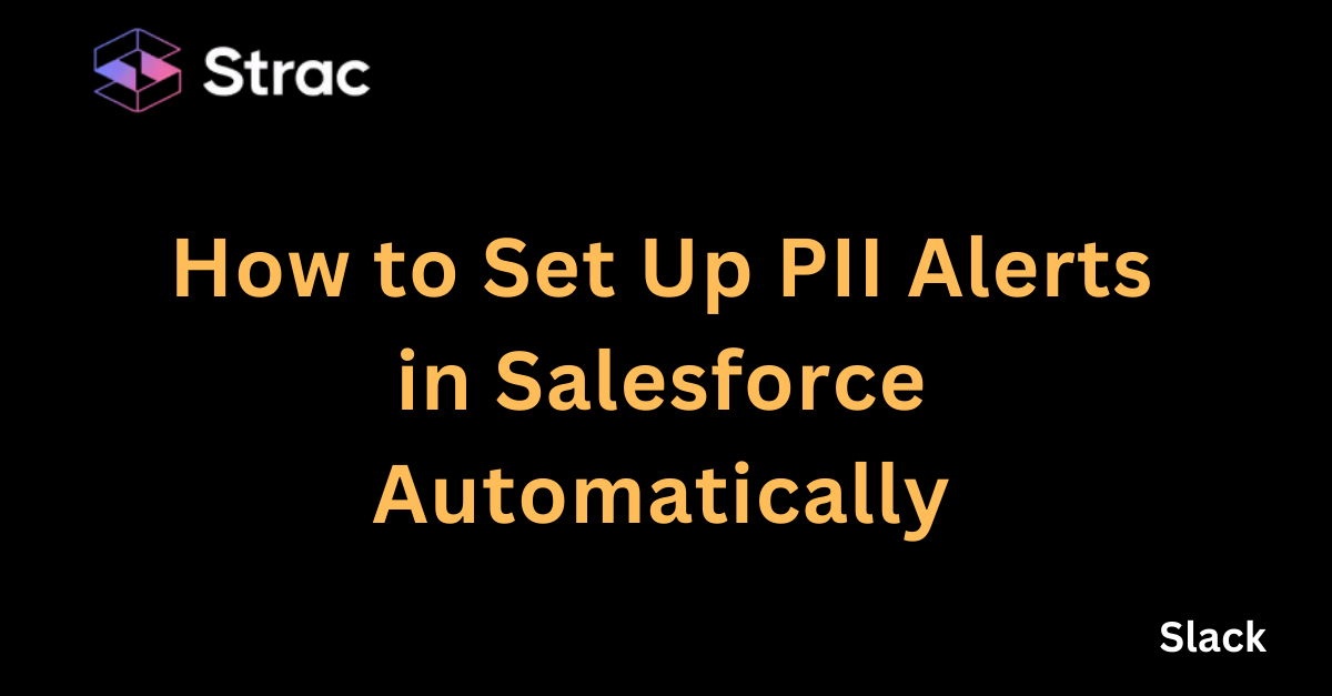 How to Set Up PII Alerts in Salesforce Automatically