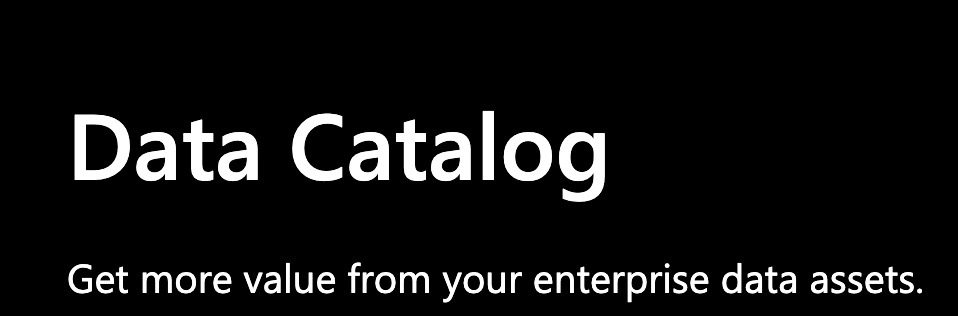data classification products: Microsoft Azure Data Catalog
