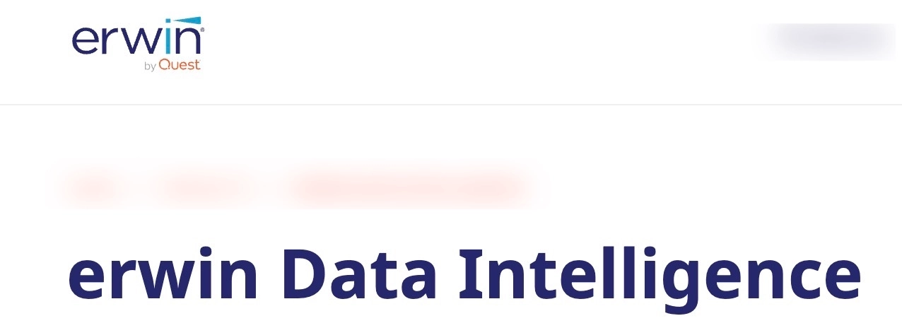 data classification products: Erwin Data Intelligence
