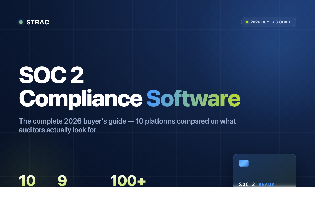 SOC 2 Compliance Software: The Complete 2026 Buyer's Guide (10 Platforms Compared)