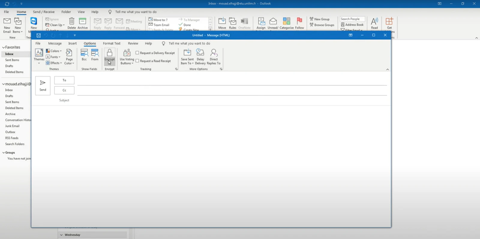 Microsoft Outlook Interface