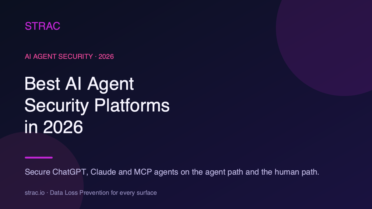 Best AI Agent Security Platforms in 2026 (Top 8 Compared)