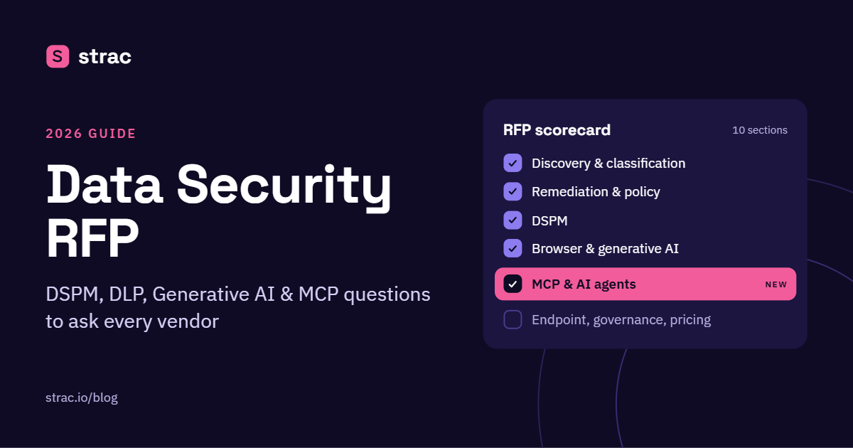 Comprehensive RFP for Data Security, DSPM, and DLP Solutions