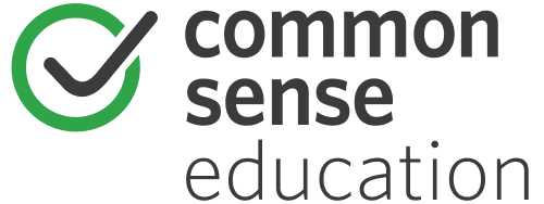 Common Sense Education logo with a green checkmark inside a circle to the left of the text.