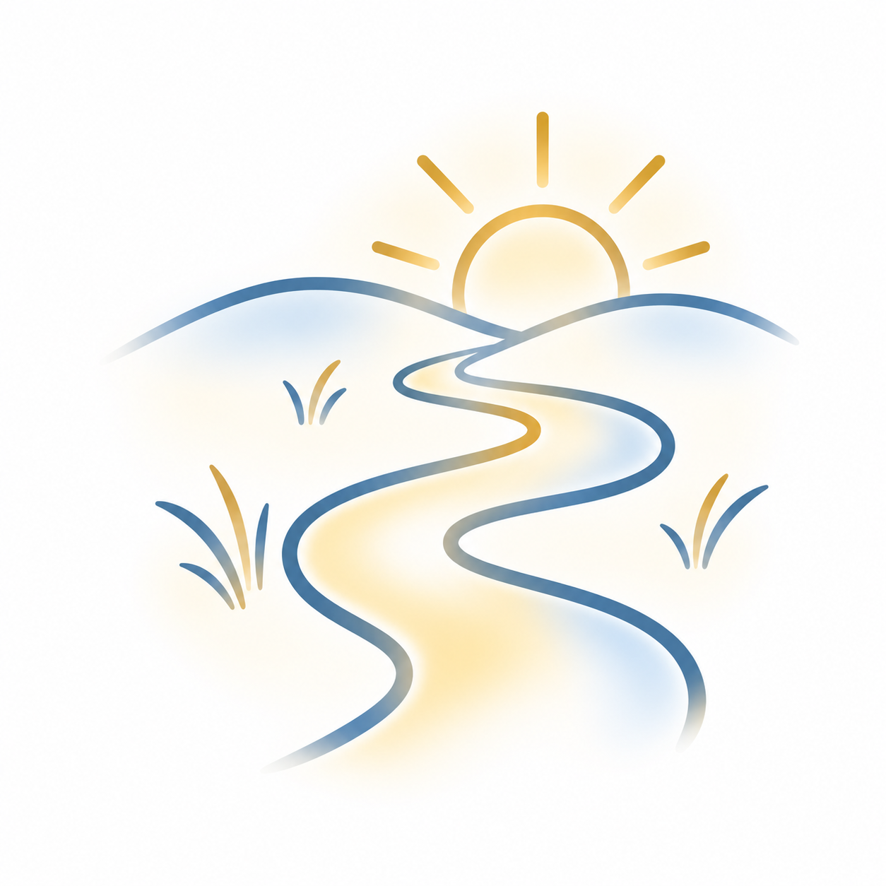 Winding path representing finding your next step