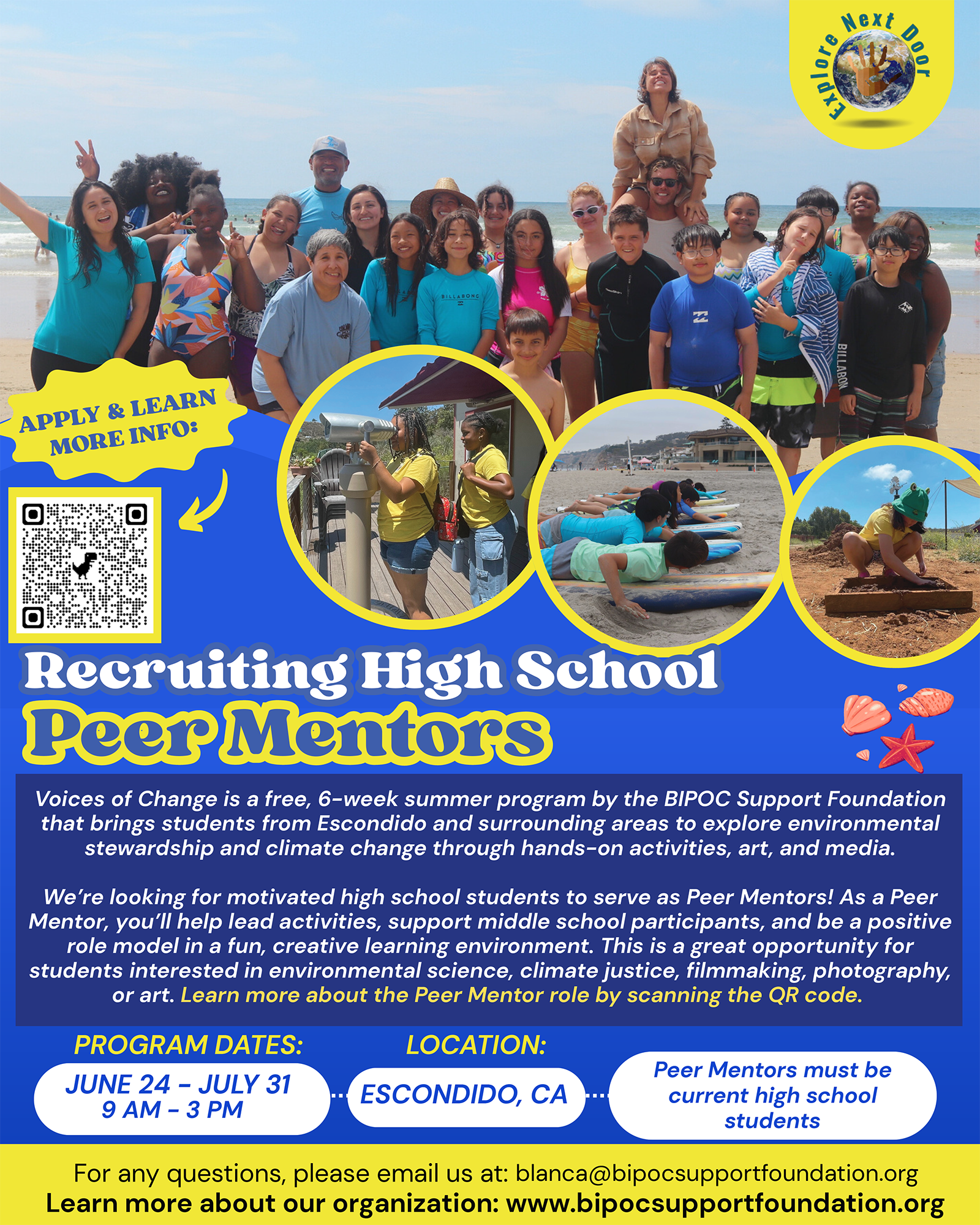 Voices of Change Peer Mentor Flyer