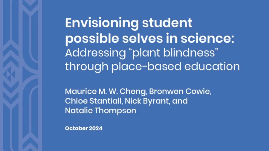Addressing "Plant Blindness" Through Place-based Education