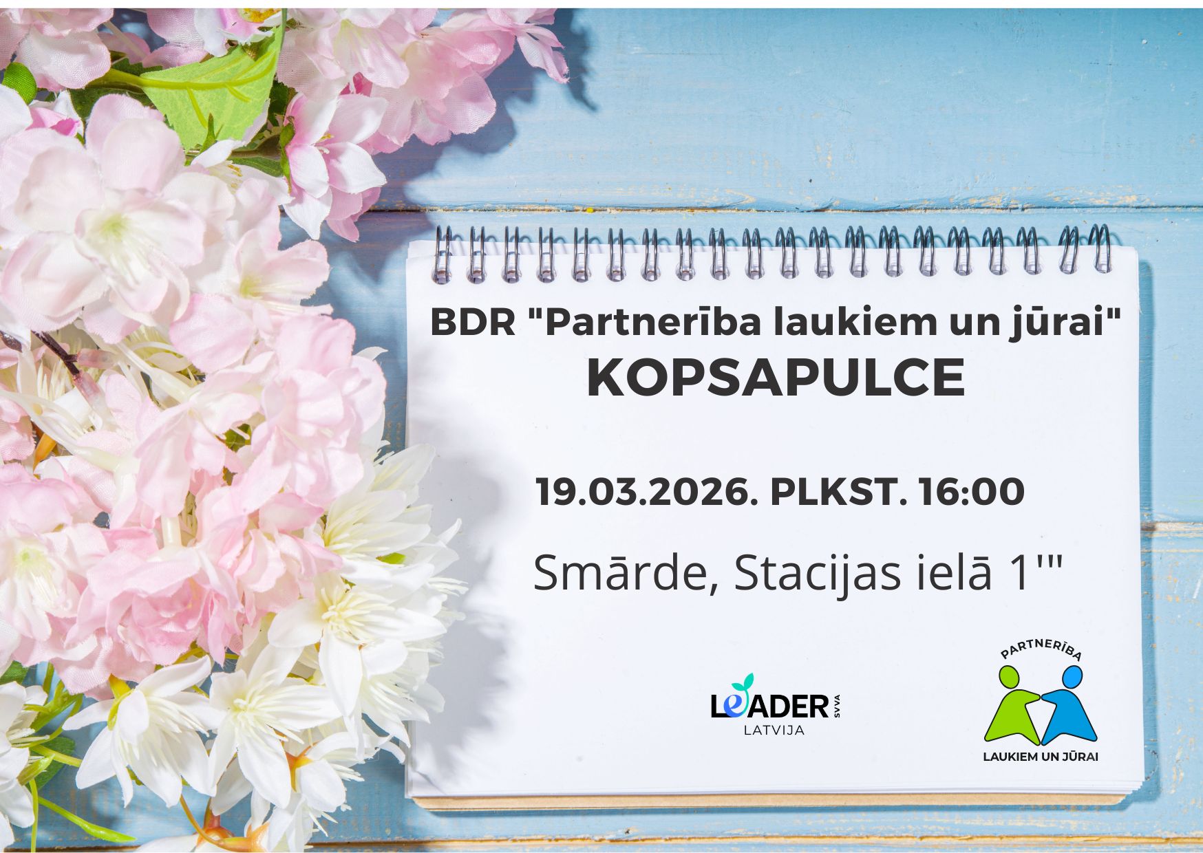 Attēls, kas informē par semināru mazajiem uzņēmējiem, pašnodarbinātajiem 2022. gadā