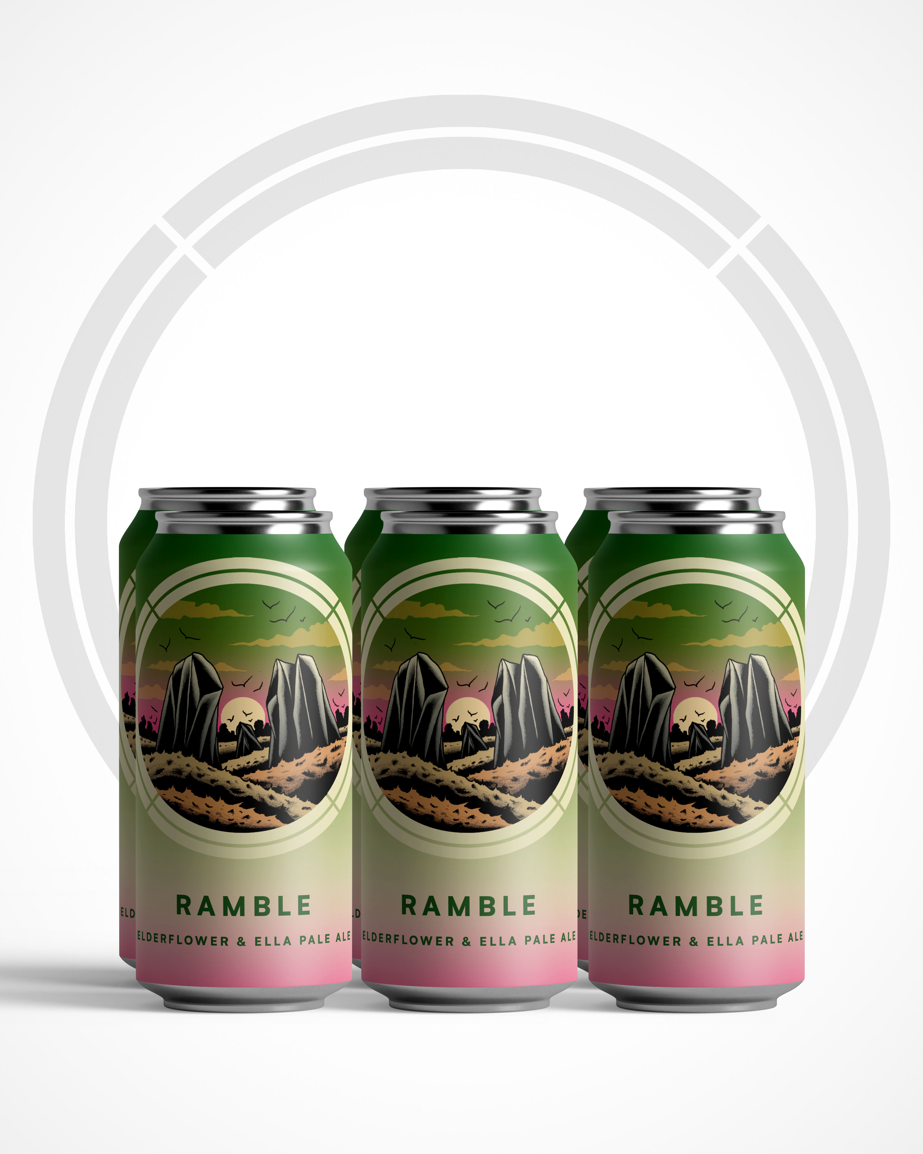 NEW ! RAMBLE - ELDERFLOWER HAZY PALE  4.9% - 6 PACK