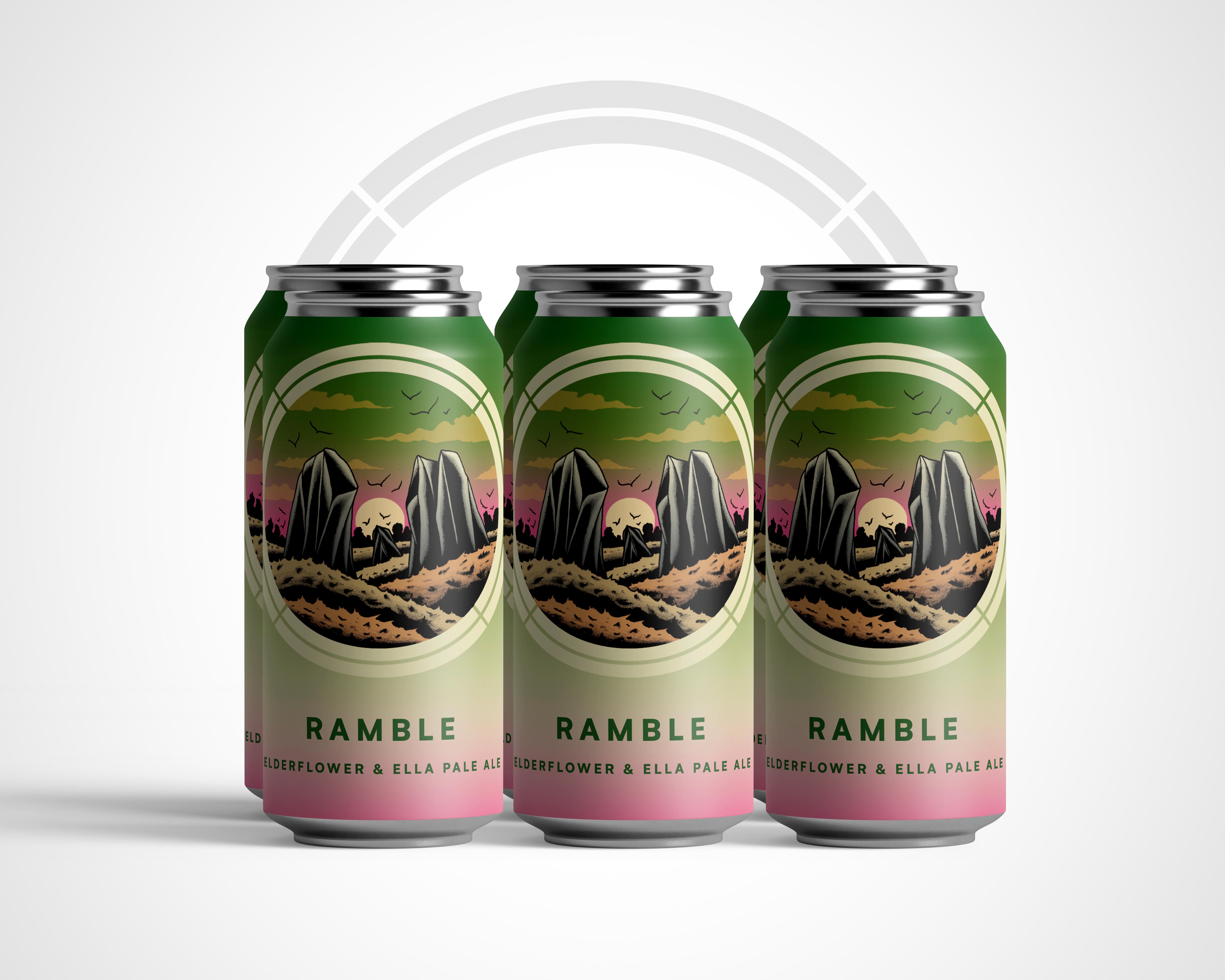 NEW ! RAMBLE - ELDERFLOWER HAZY PALE  4.9% - 6 PACK