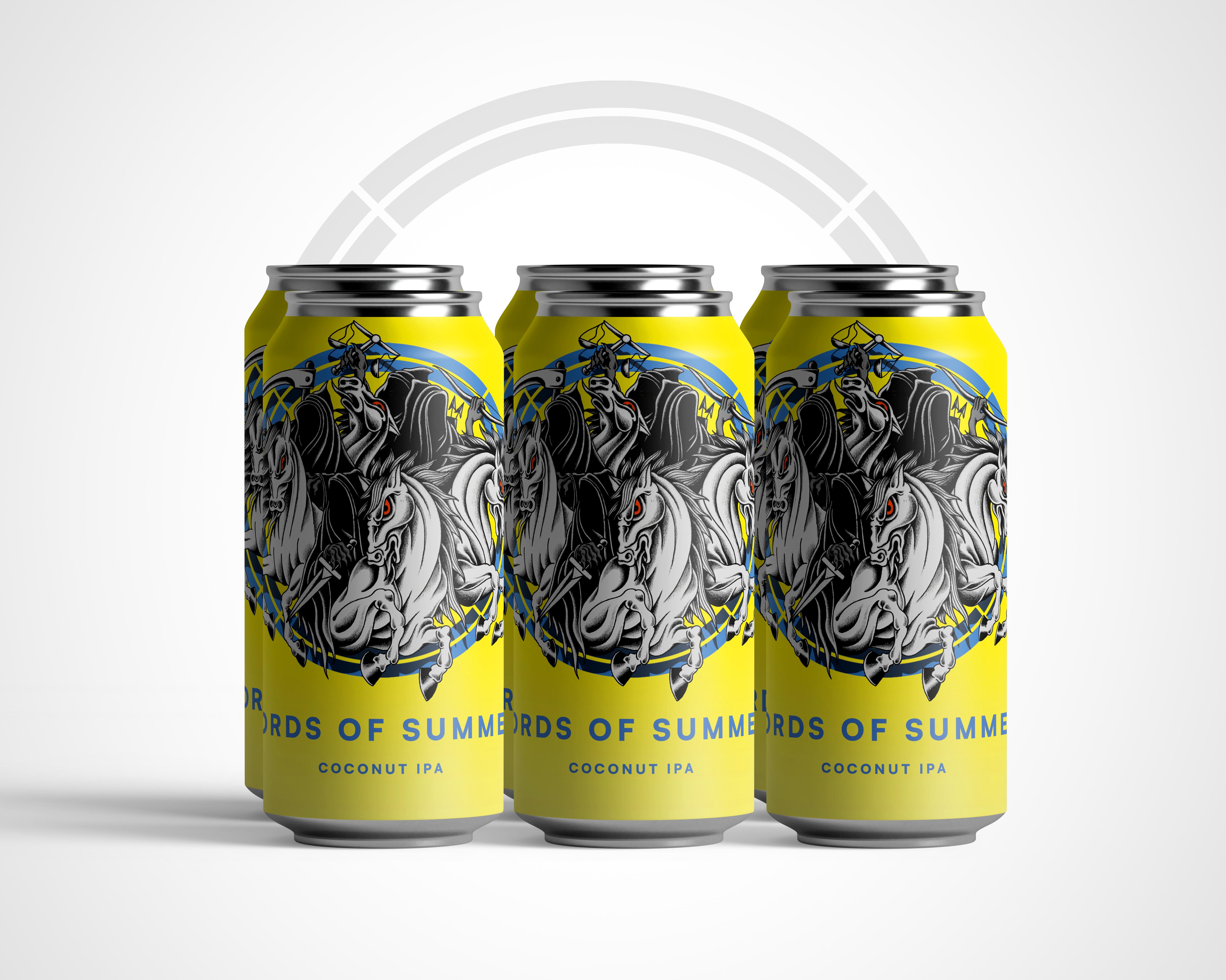 NEW !  LORDS OF SUMMER - COCONUT IPA 6.2% - 6 Pack 