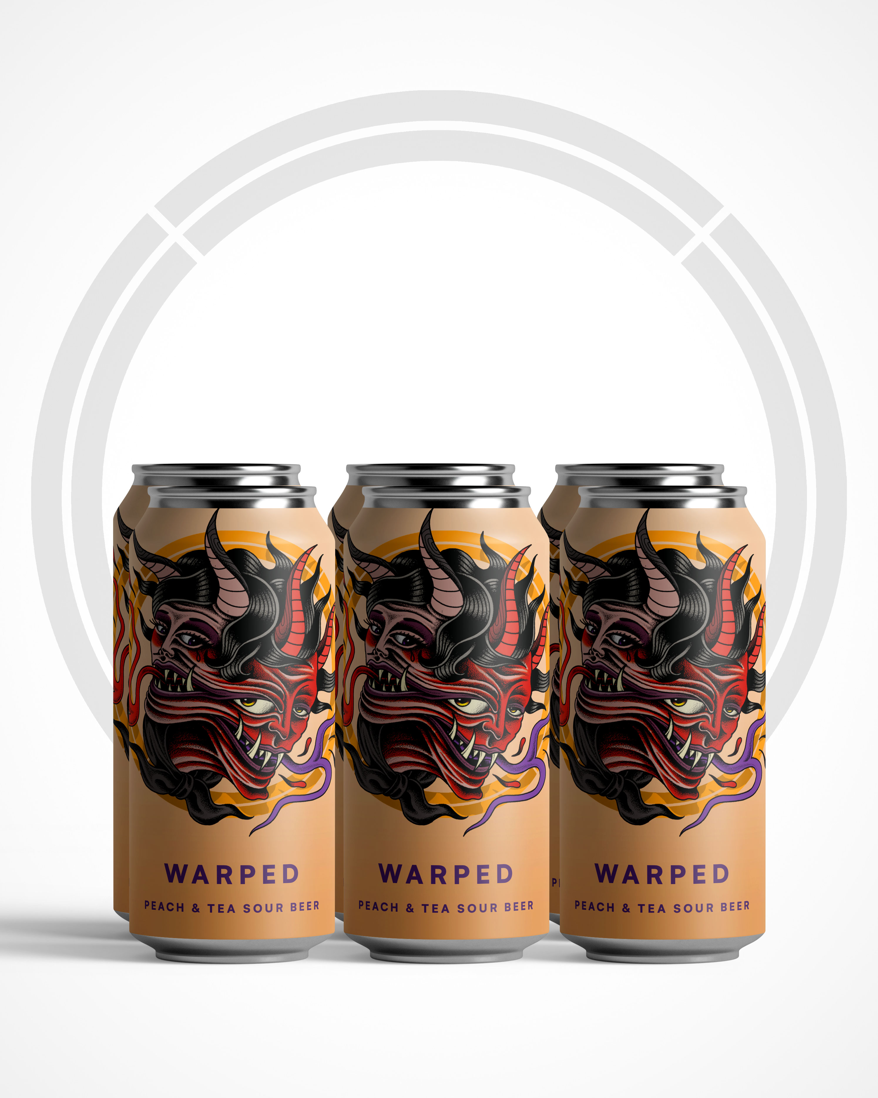 NEW! WARPED - Peach & Tea Sour 5.8% - 6 Pack