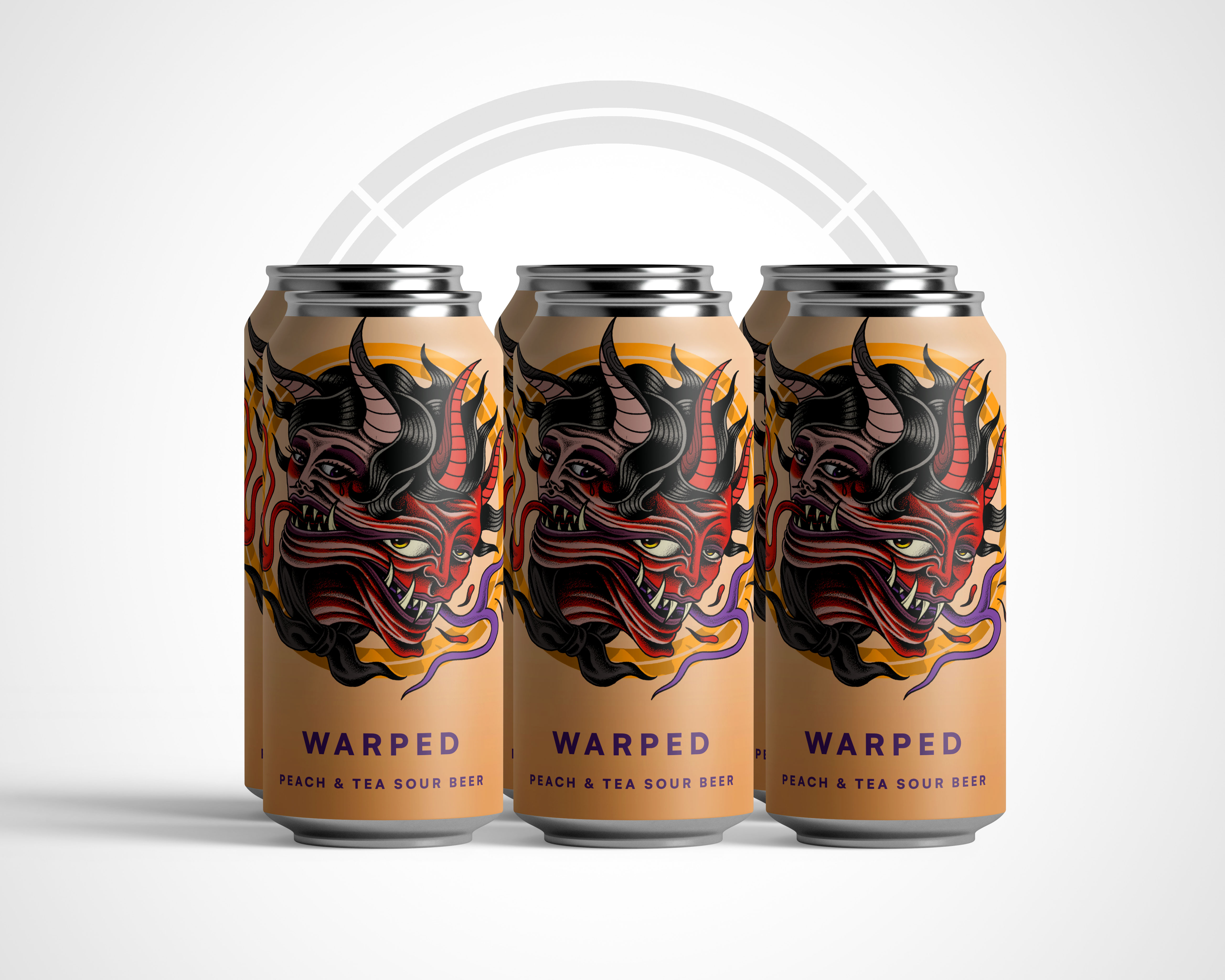 NEW! WARPED - Peach & Tea Sour 5.8% - 6 Pack