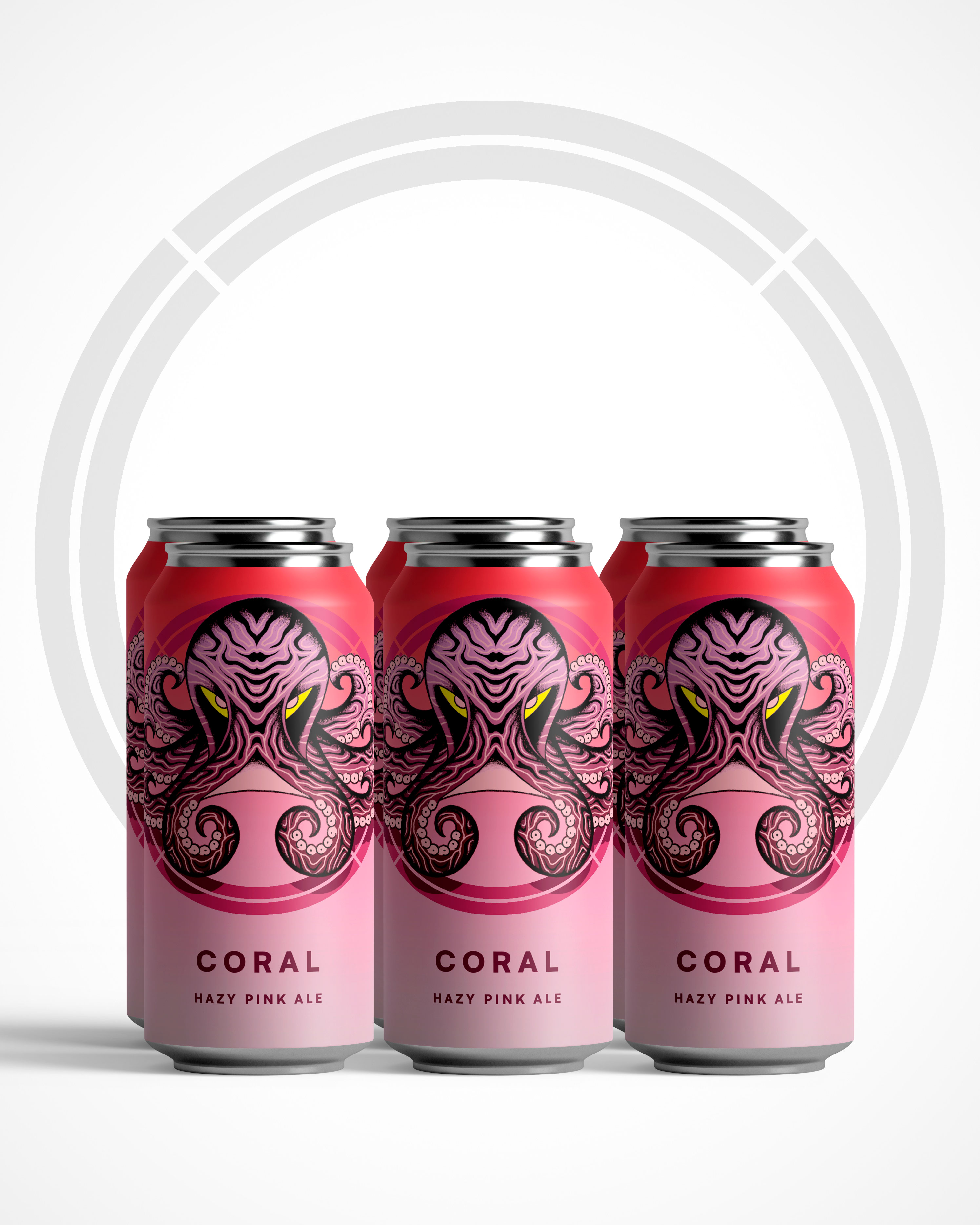NEW ! CORAL - Pink Hazy Pale  4.4% - 6 PACK