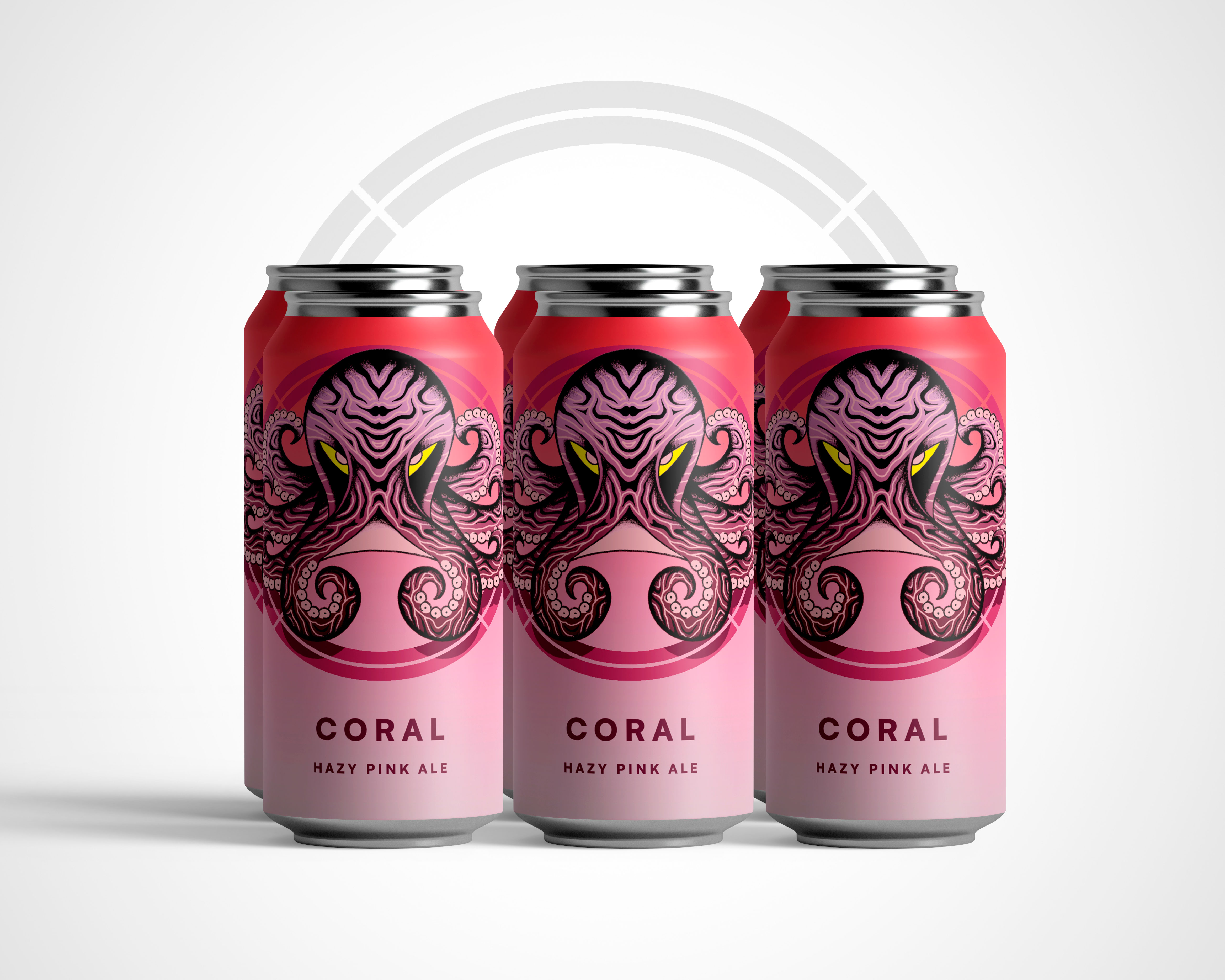 NEW ! CORAL - Pink Hazy Pale  4.4% - 6 PACK
